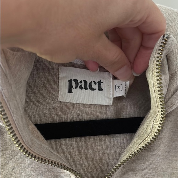 Pact Wheat Heather Perfectly Lightweight Zip Hoodie - Picture 4 of 16